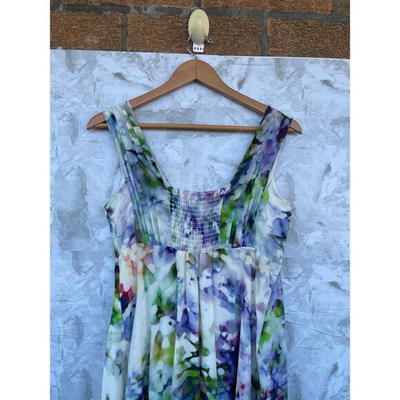 Seraphine Luxe Felicity Floral Silk Maternity Long Gown Occasion Dress size 6 - Picture 9 of 12